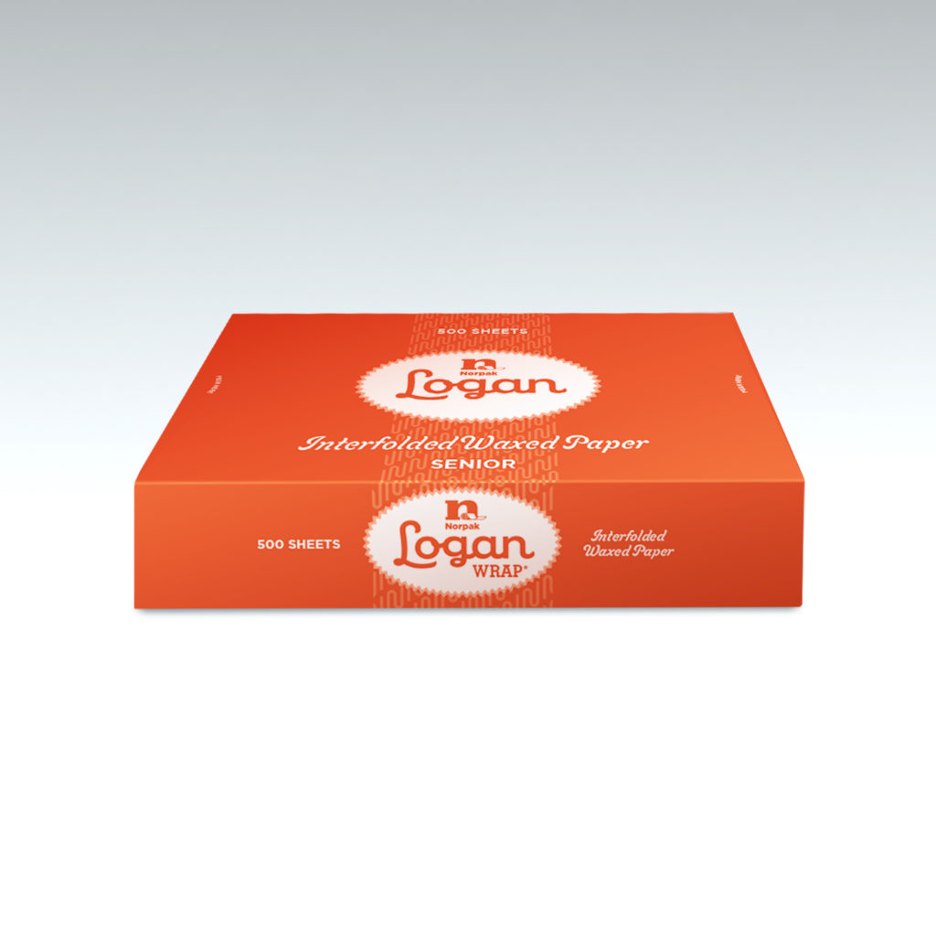 orange box of logan wrap wax paper