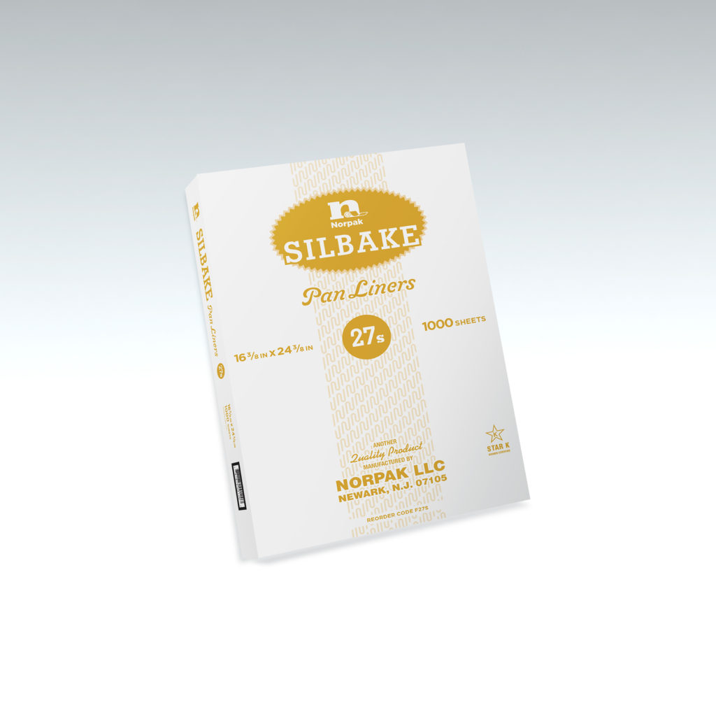 white box of silbake pan liners